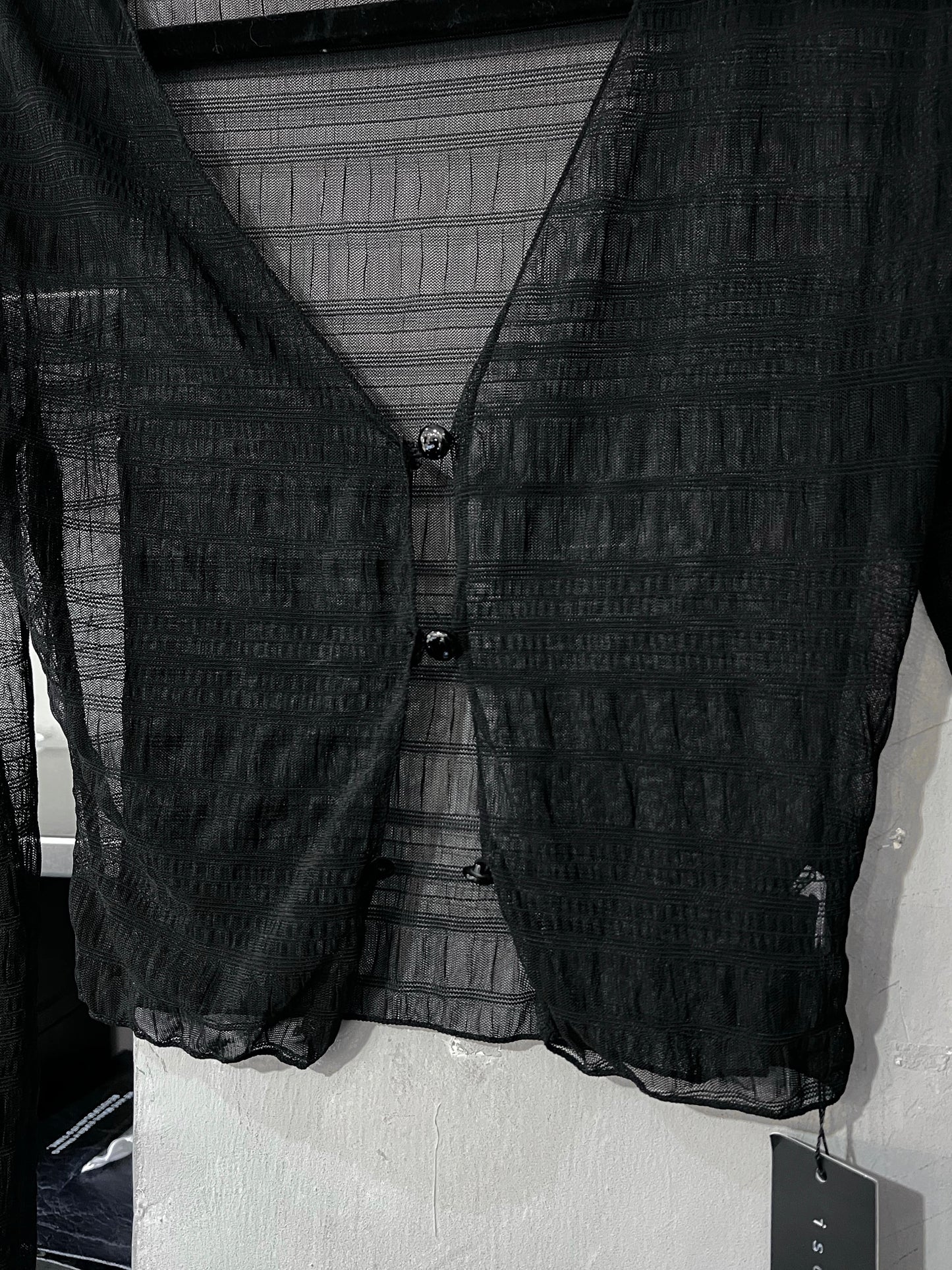 OWA OWA see through cardigan