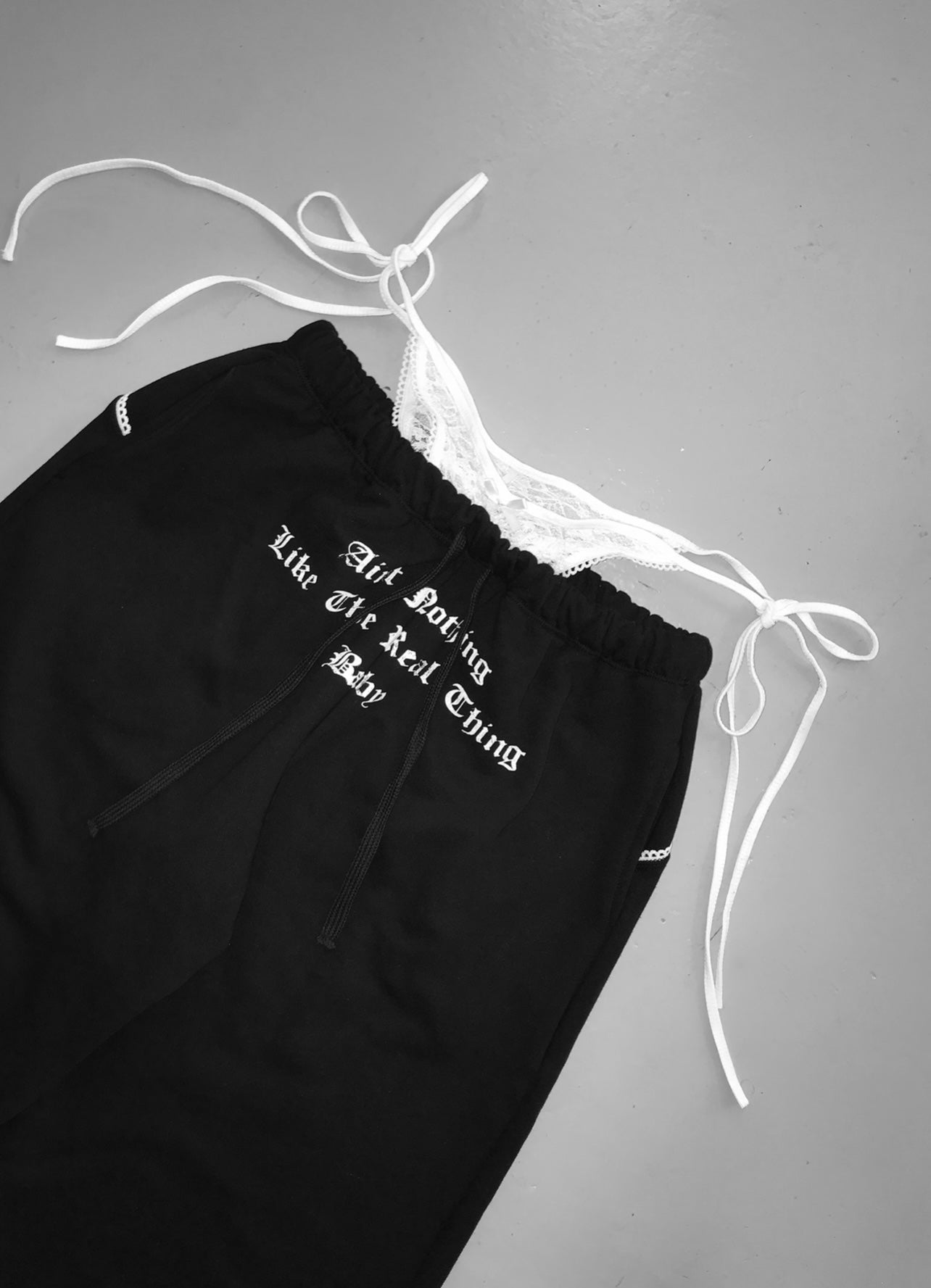 ‘TOO CLOSE’ sweatpants