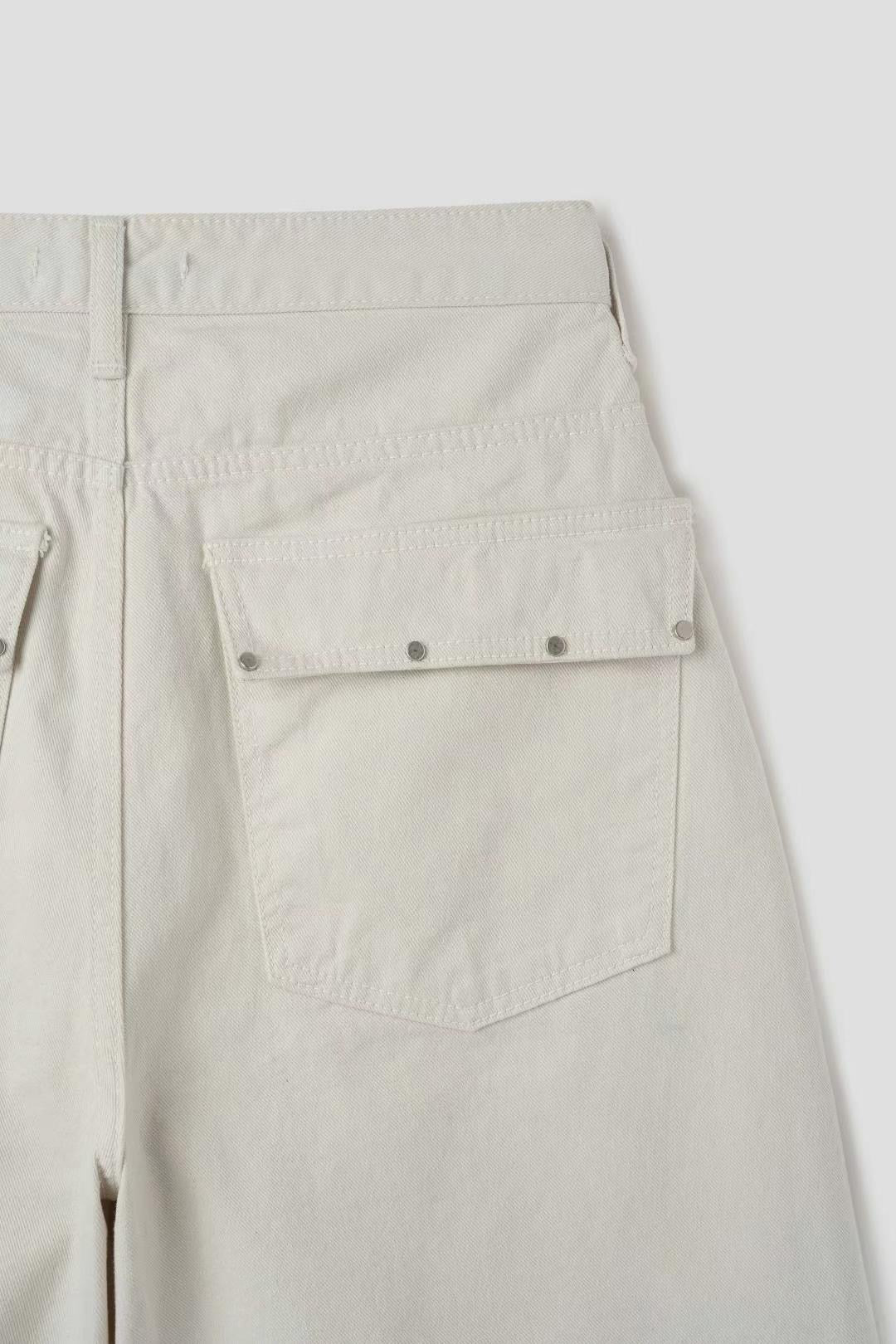 Jorts with rivets