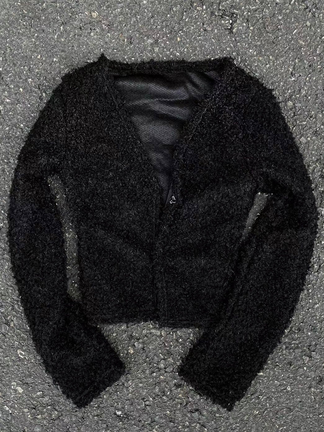 Puppy fur cardigan