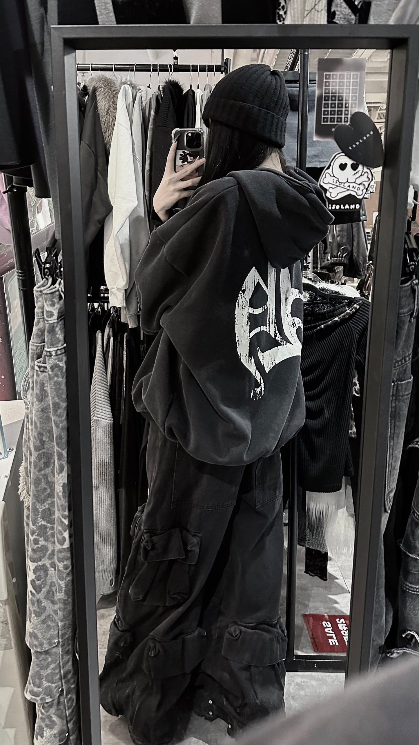 Old dirty washed hoodie zip up