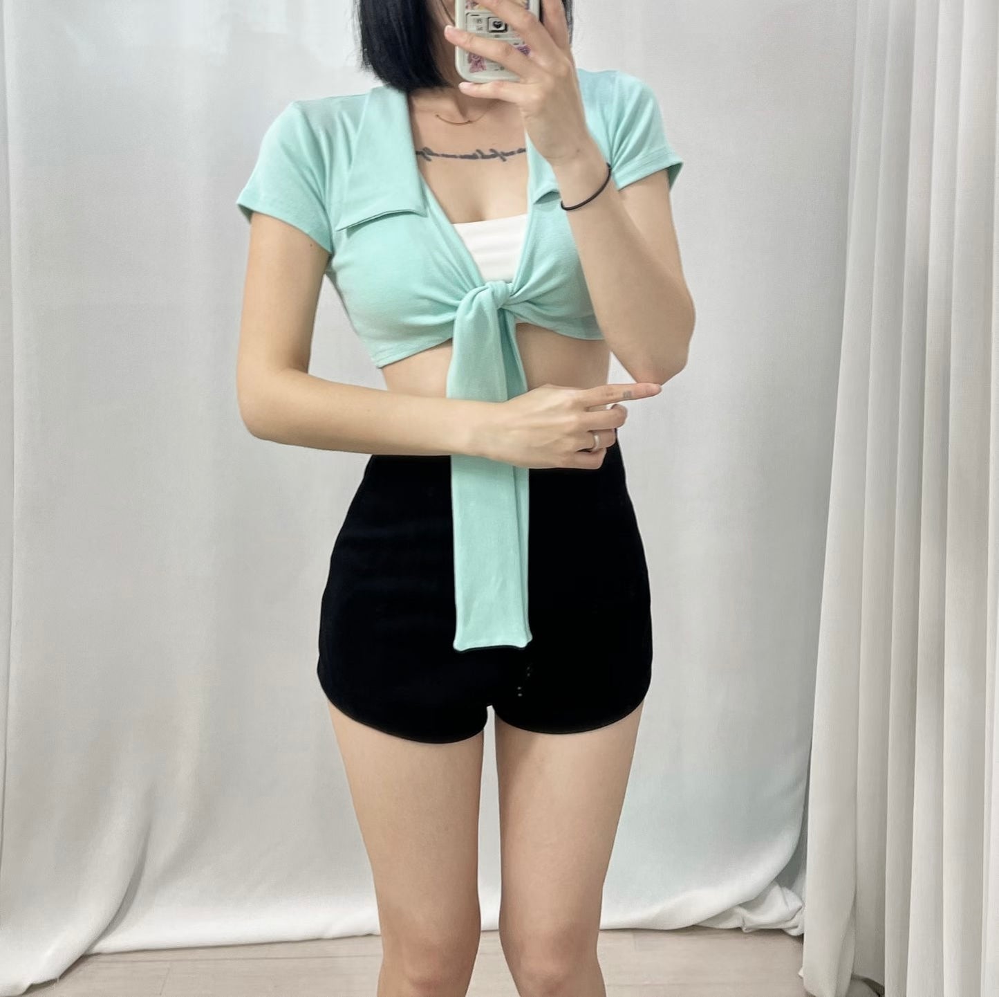 ‘Ending page’ 2way short sleeve