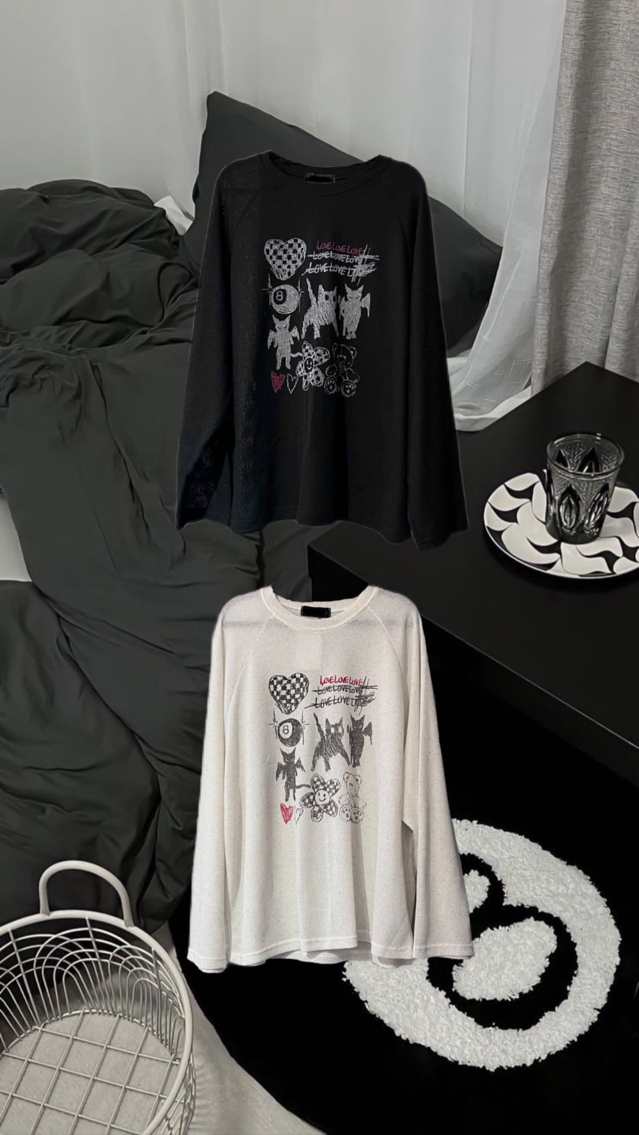 Devil cat long tee