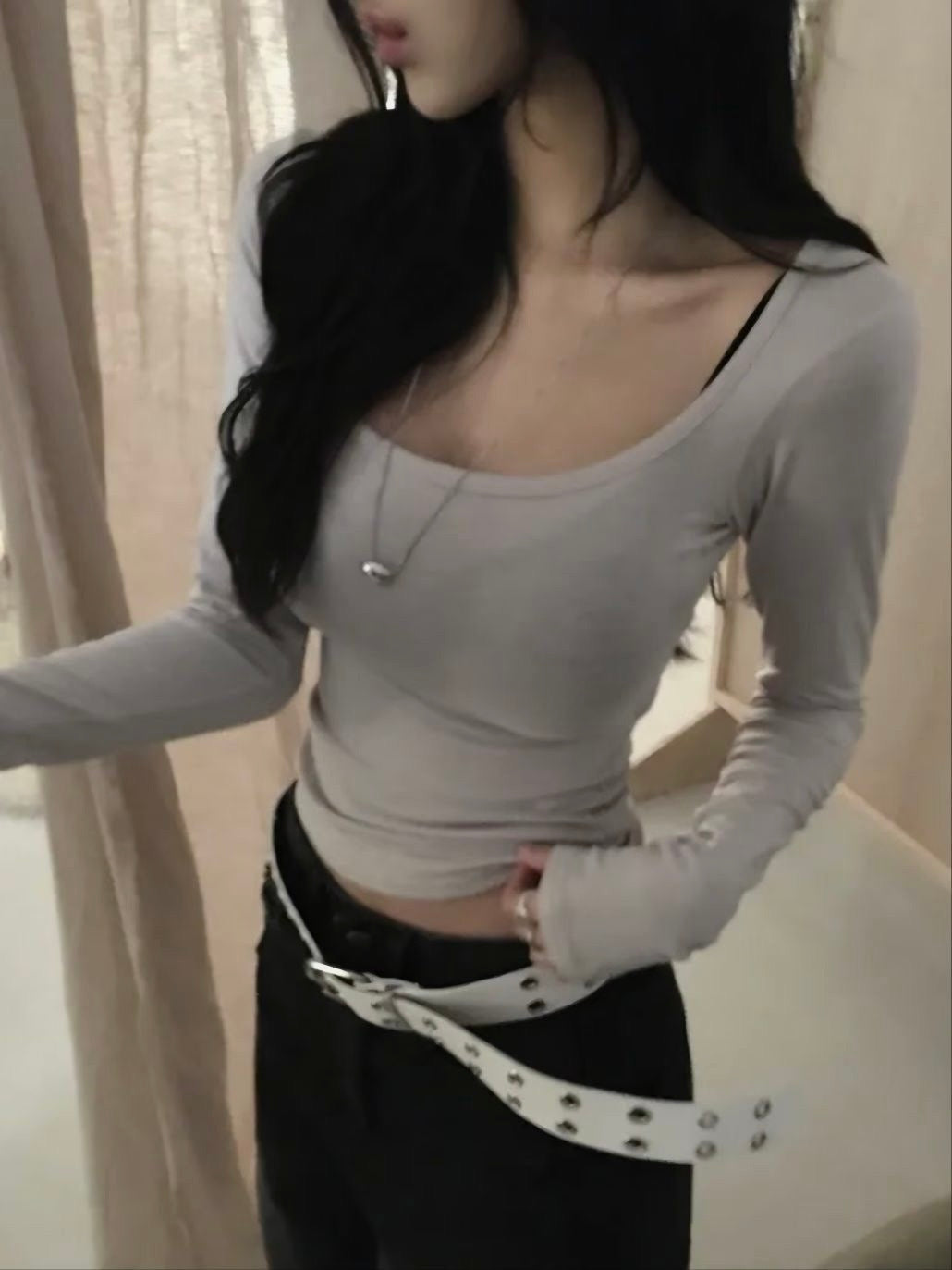 Basic long sleeve top