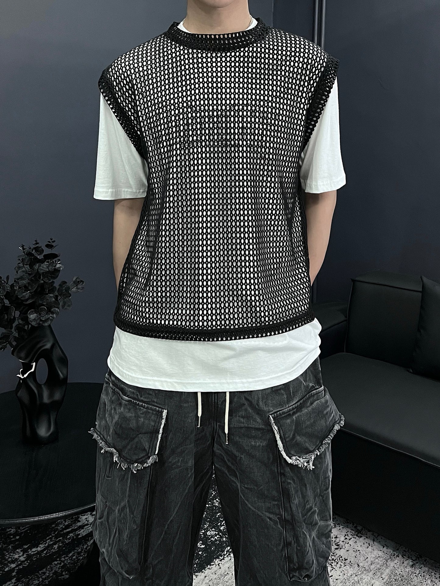 [unisex] net layer vest