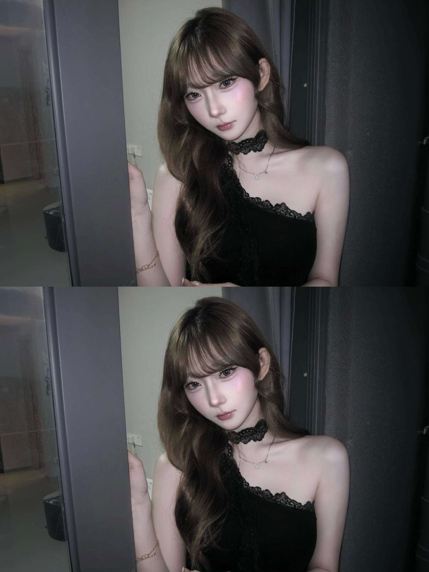 [ ASA同款❤︎ ]
‘SUGAR HONEY ICE TEA’ top
with lace muffler