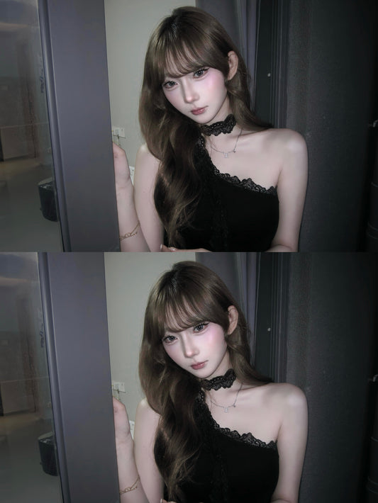 [ ASA同款❤︎ ]
‘SUGAR HONEY ICE TEA’ top
with lace muffler