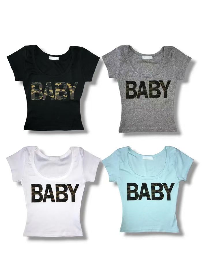 Camo baby tee