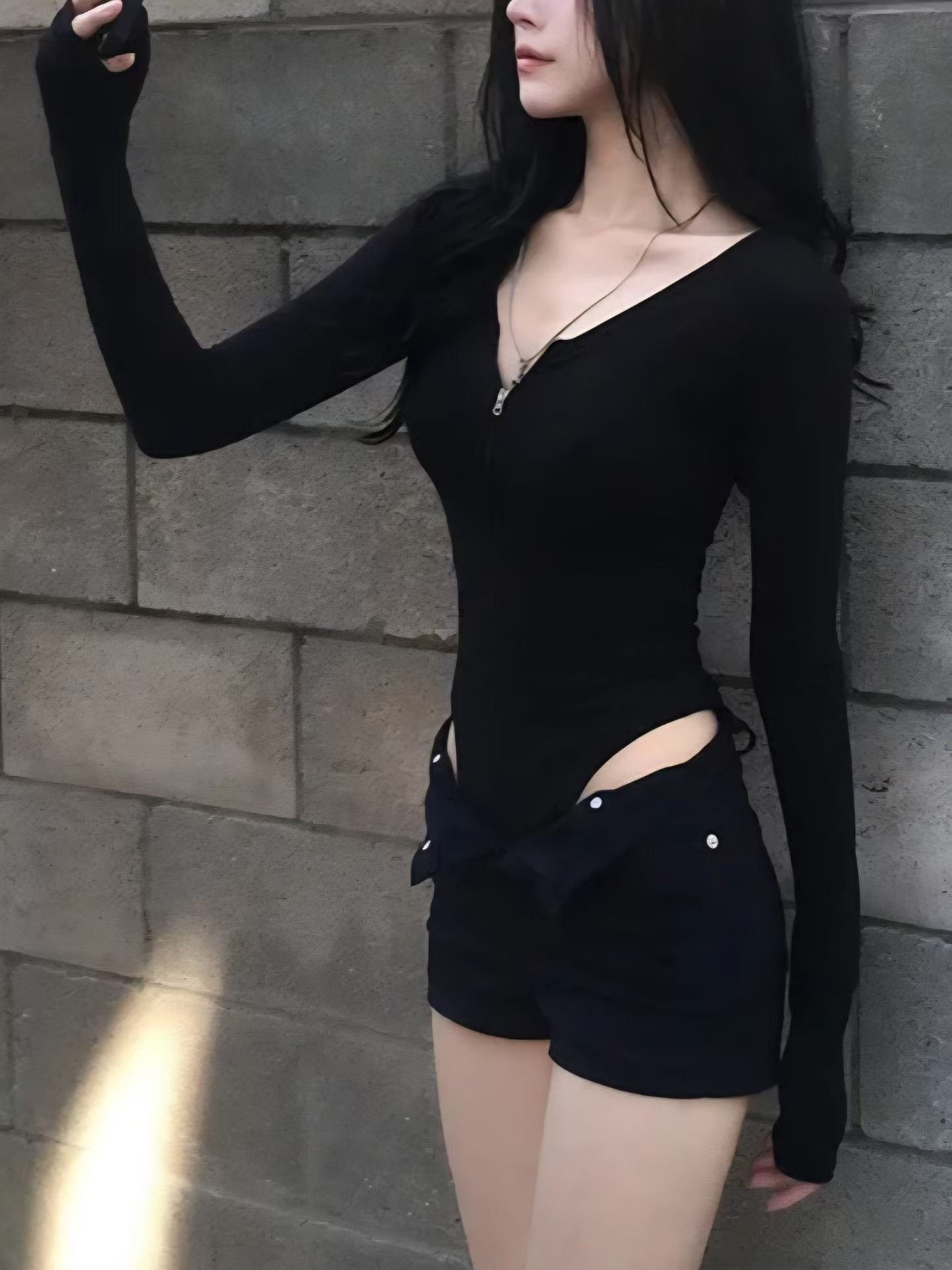 ‘I know why’ zipup bodysuit