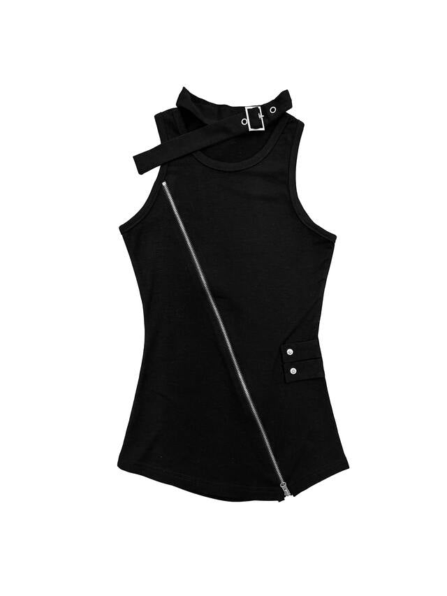 ‘EXTRA’ tank top with choker