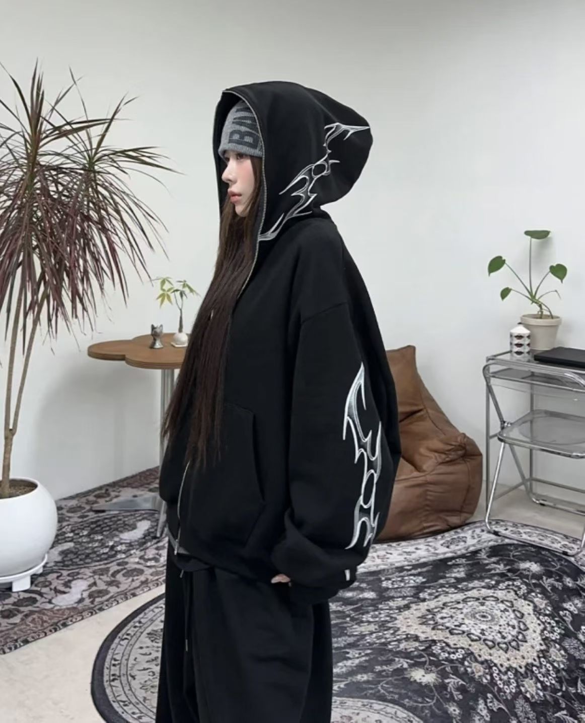 ‘PLAYER’ hoodie zip up