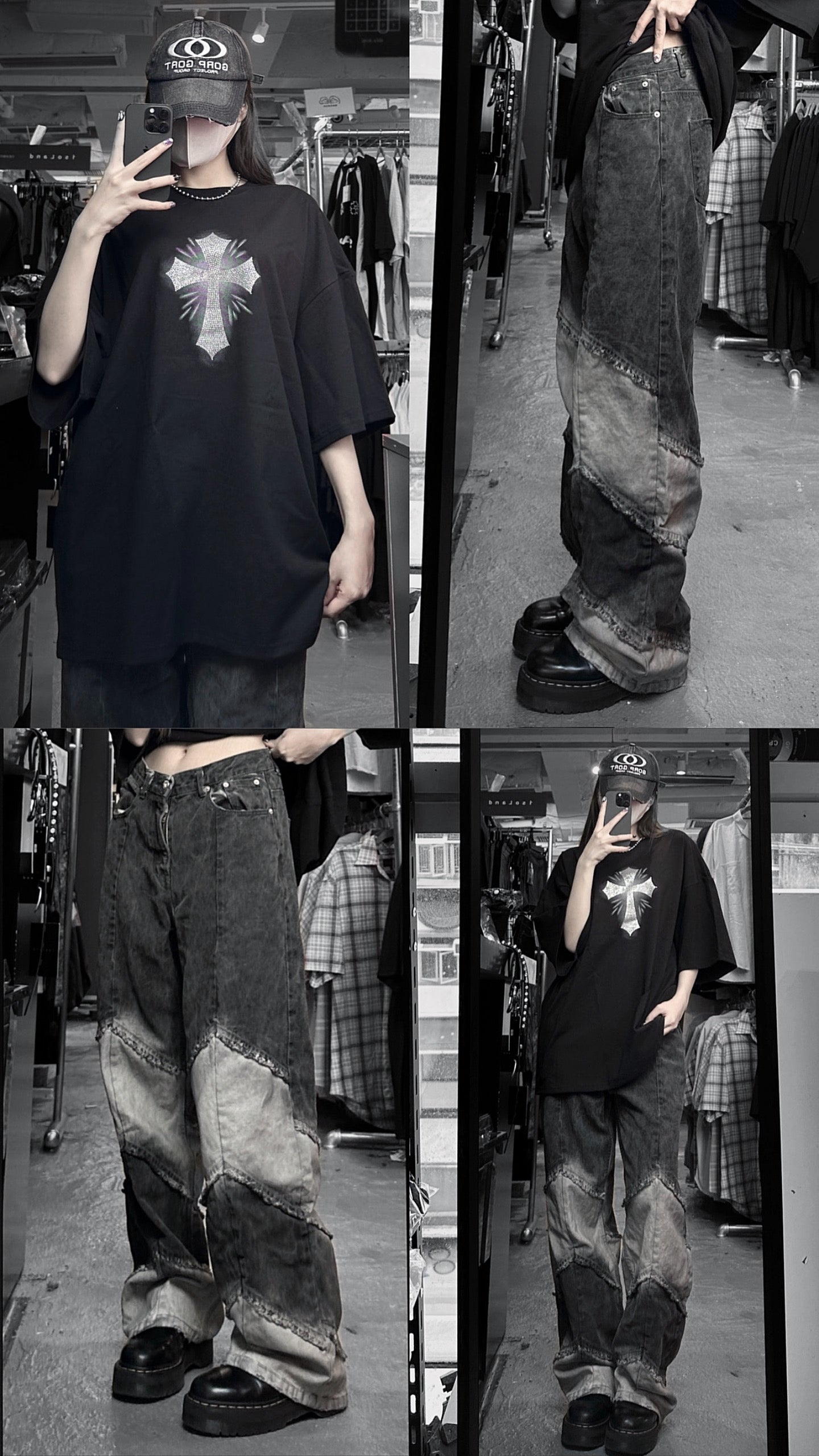 Diamond cross tee