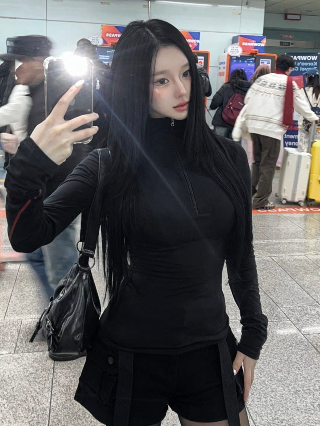 ‘BABE’ zip up top