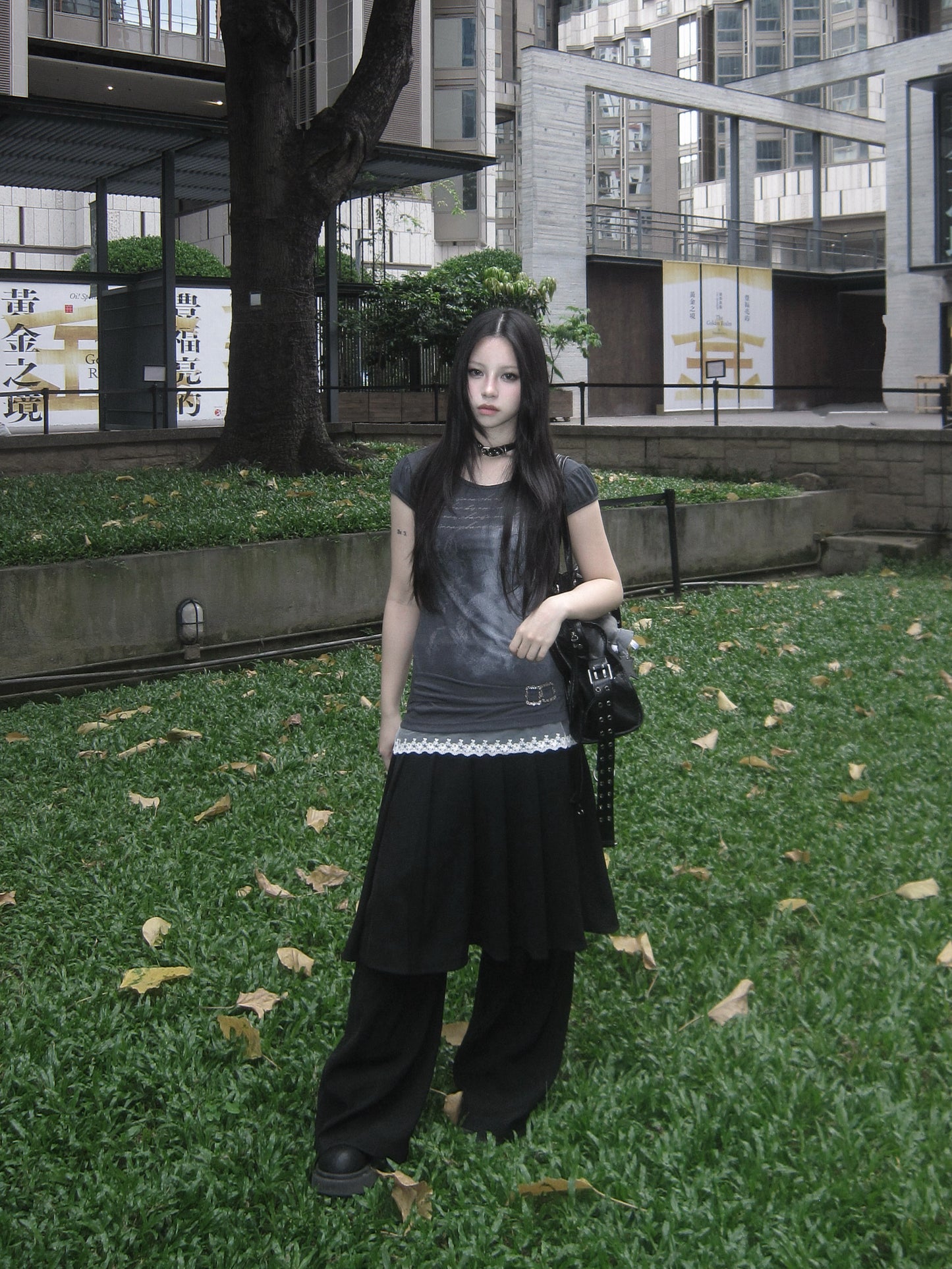 Heaven lace layer tee