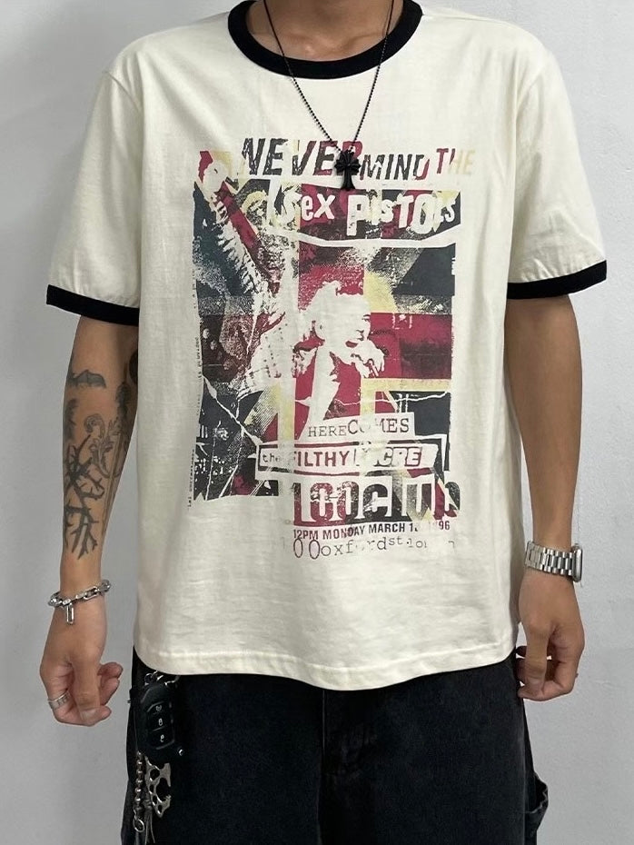 British flag loose fit tee