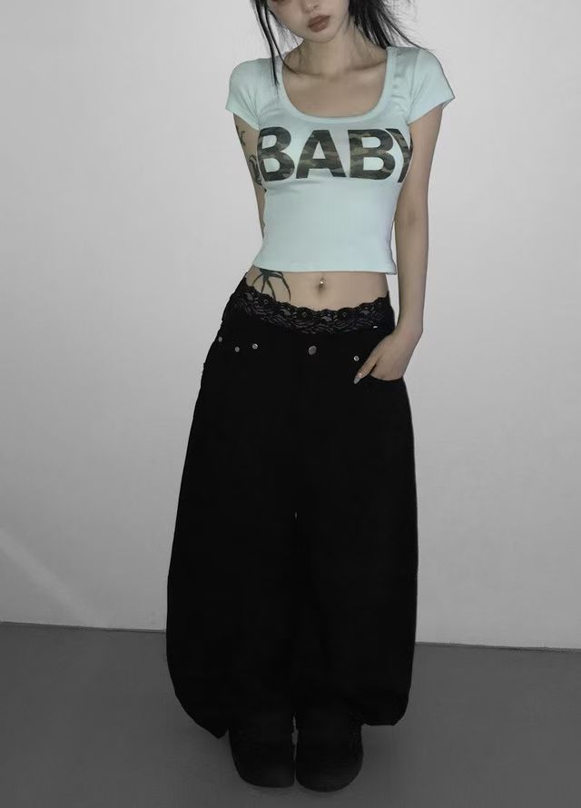 Camo baby tee