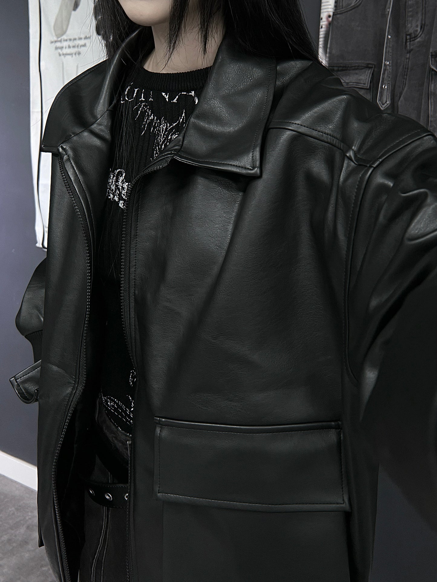 [unisex] So cool leather jacket