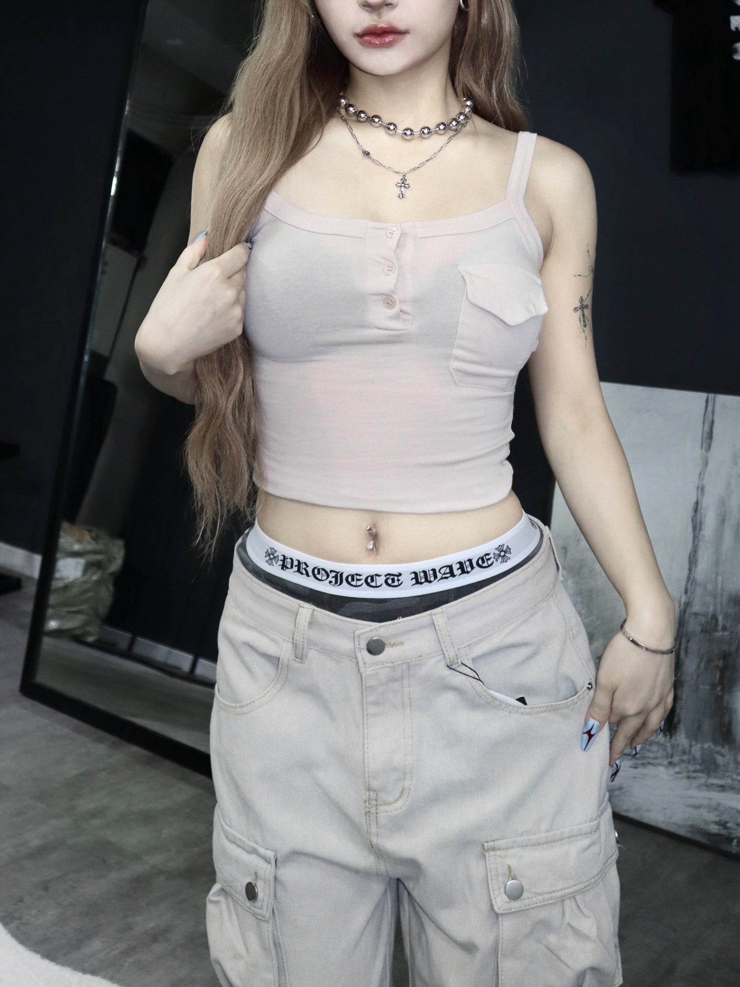 Little pocket tank top