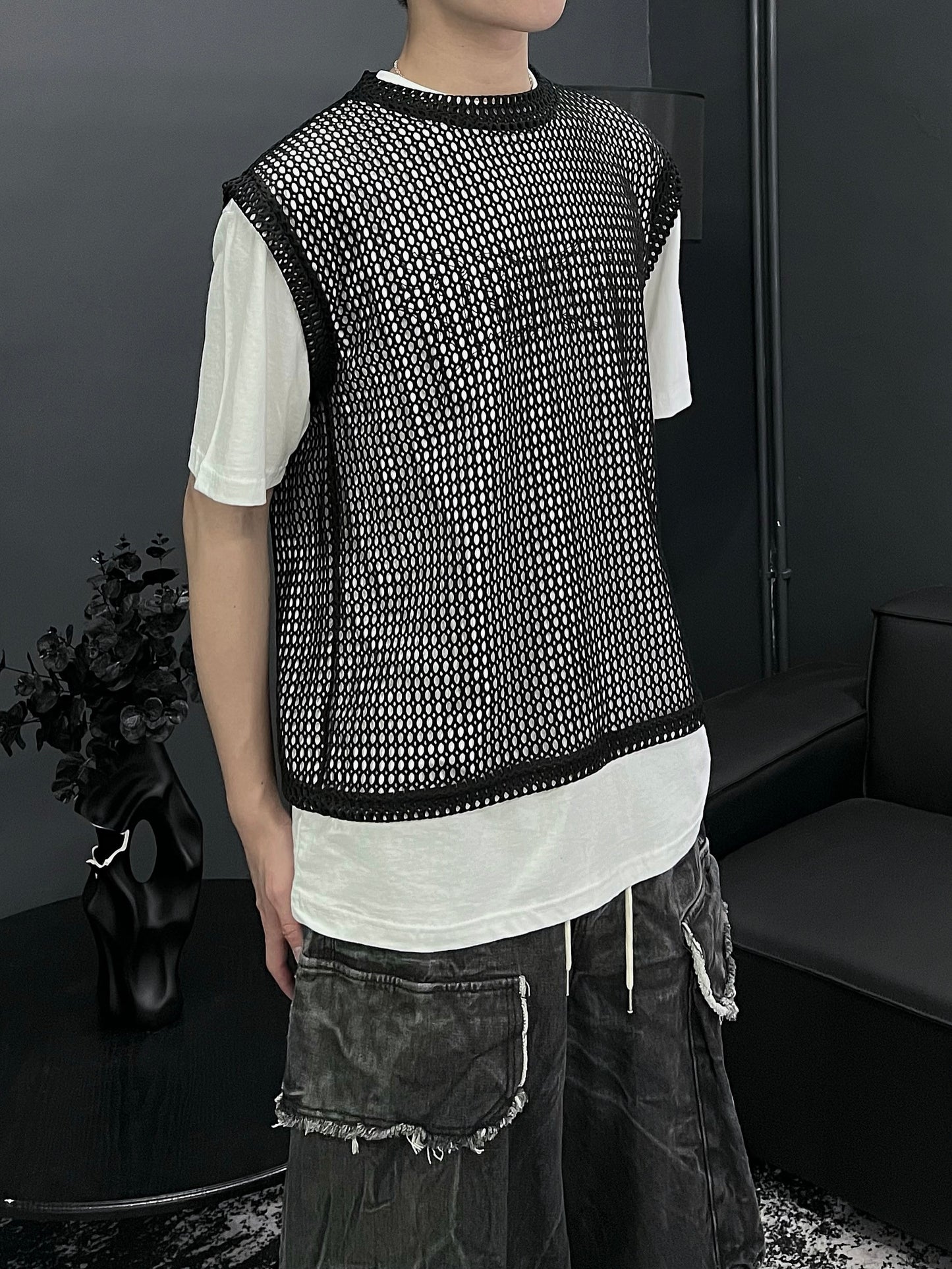 [unisex] net layer vest