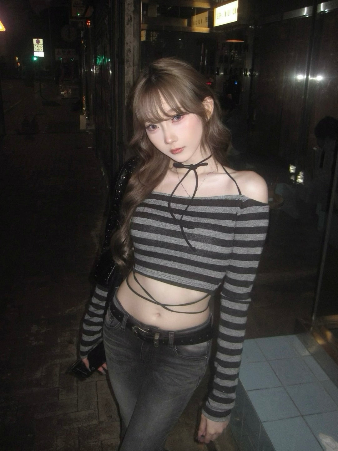 ‘Just a little bit’ off shoulder top
