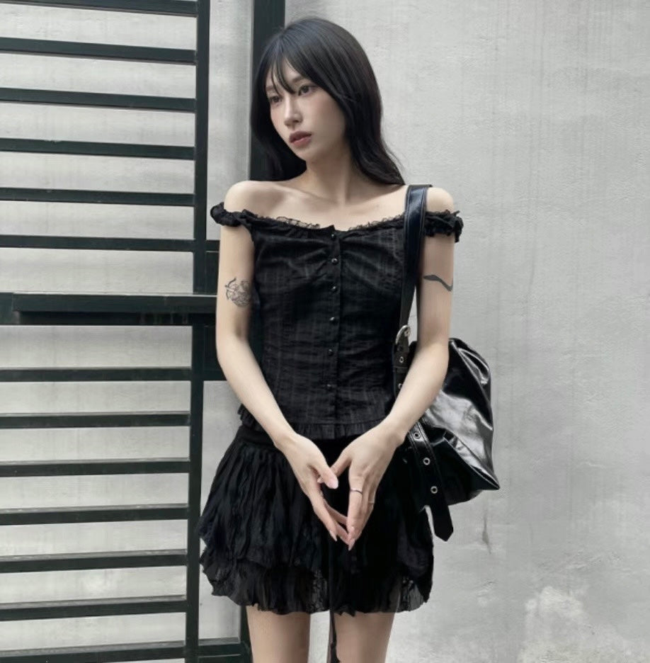 2way ruffle tank