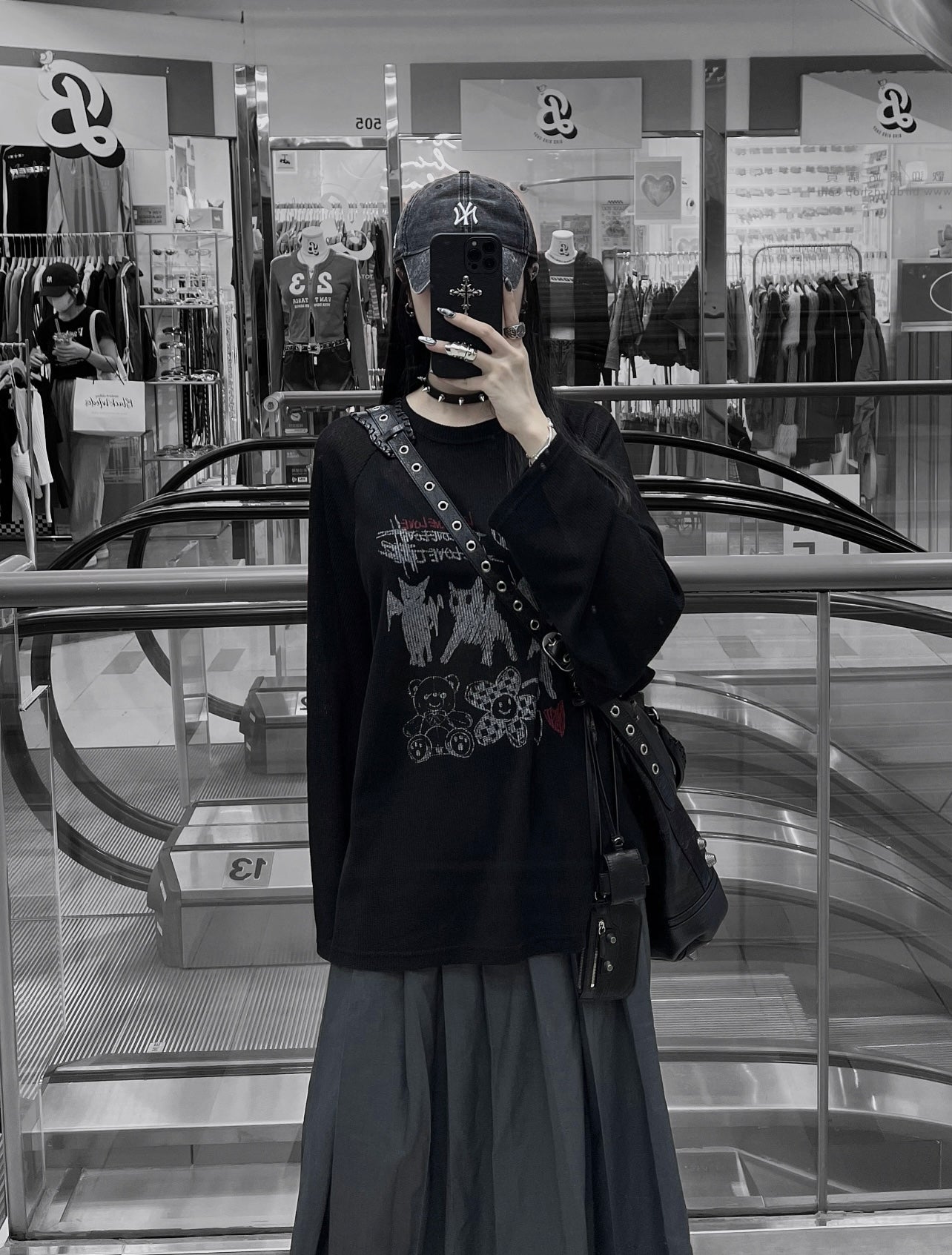 Devil cat long tee