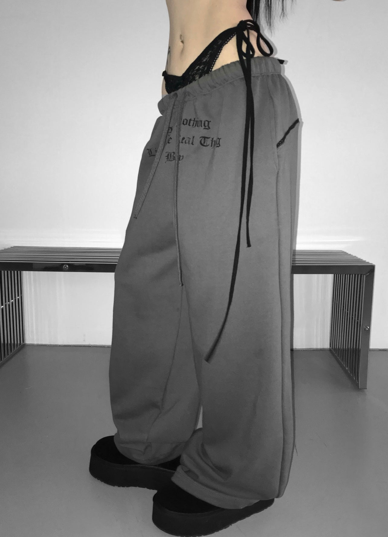 ‘TOO CLOSE’ sweatpants
