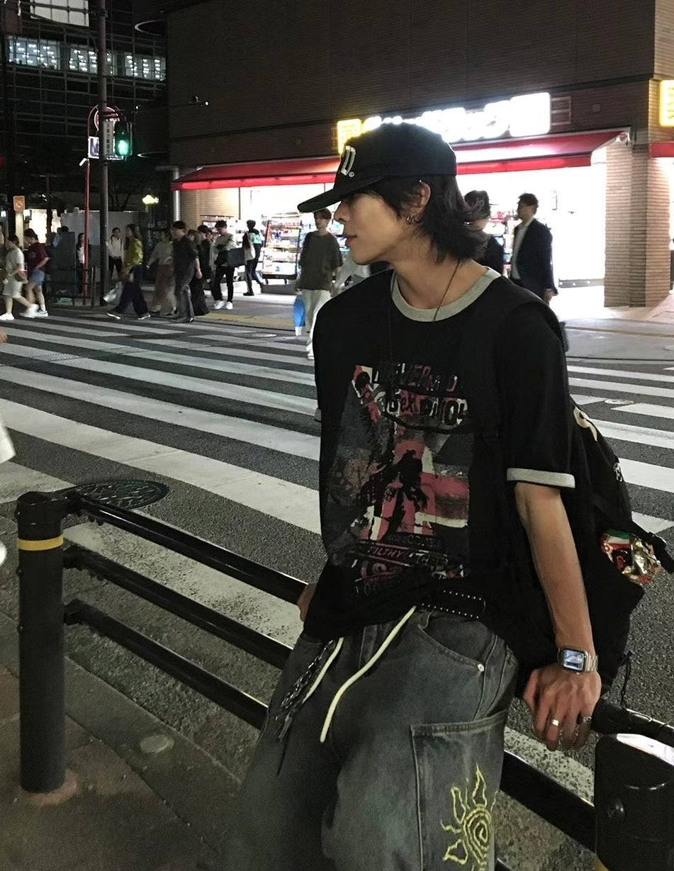 British flag loose fit tee
