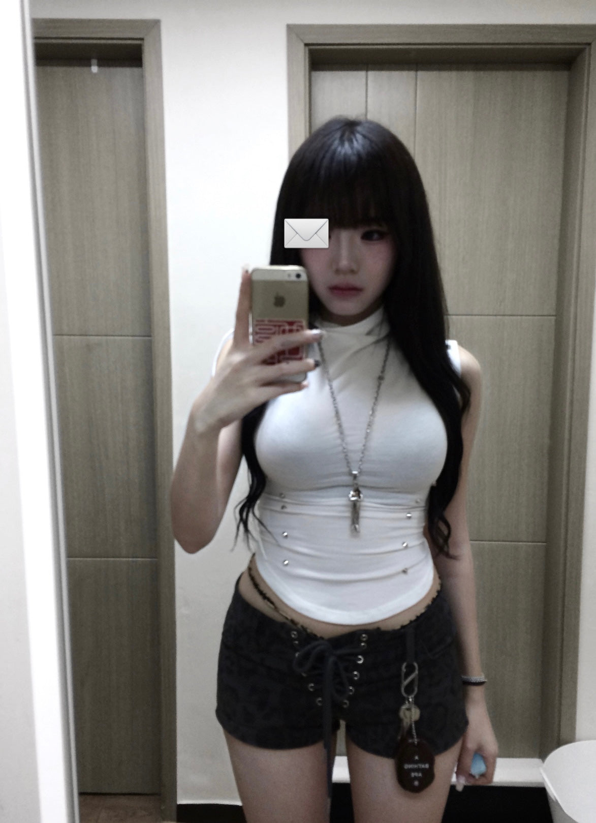 Karina tied up tank top