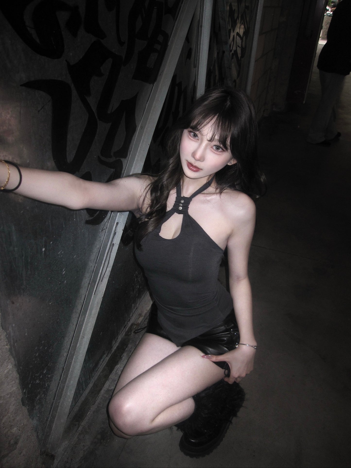 S.O.S halter tank top