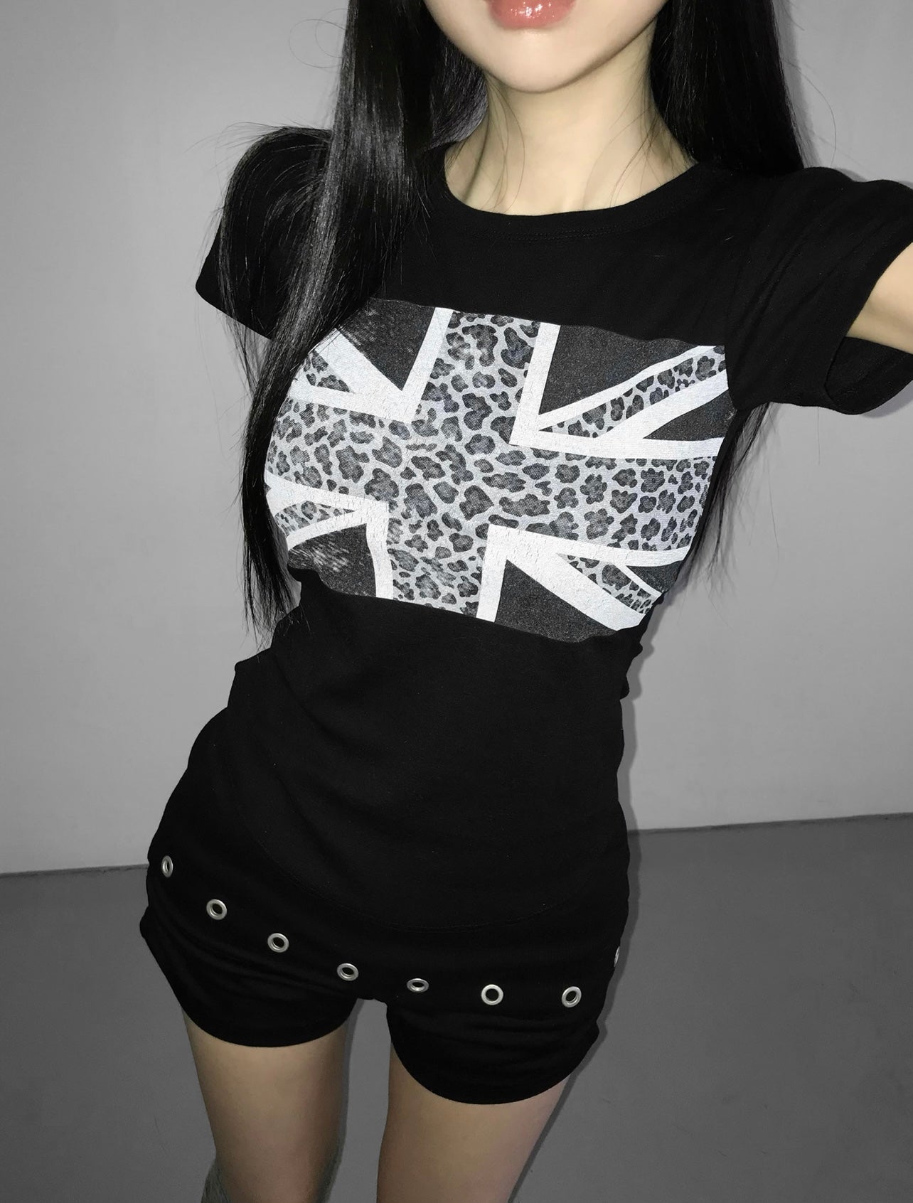 Leopard uk flag tee