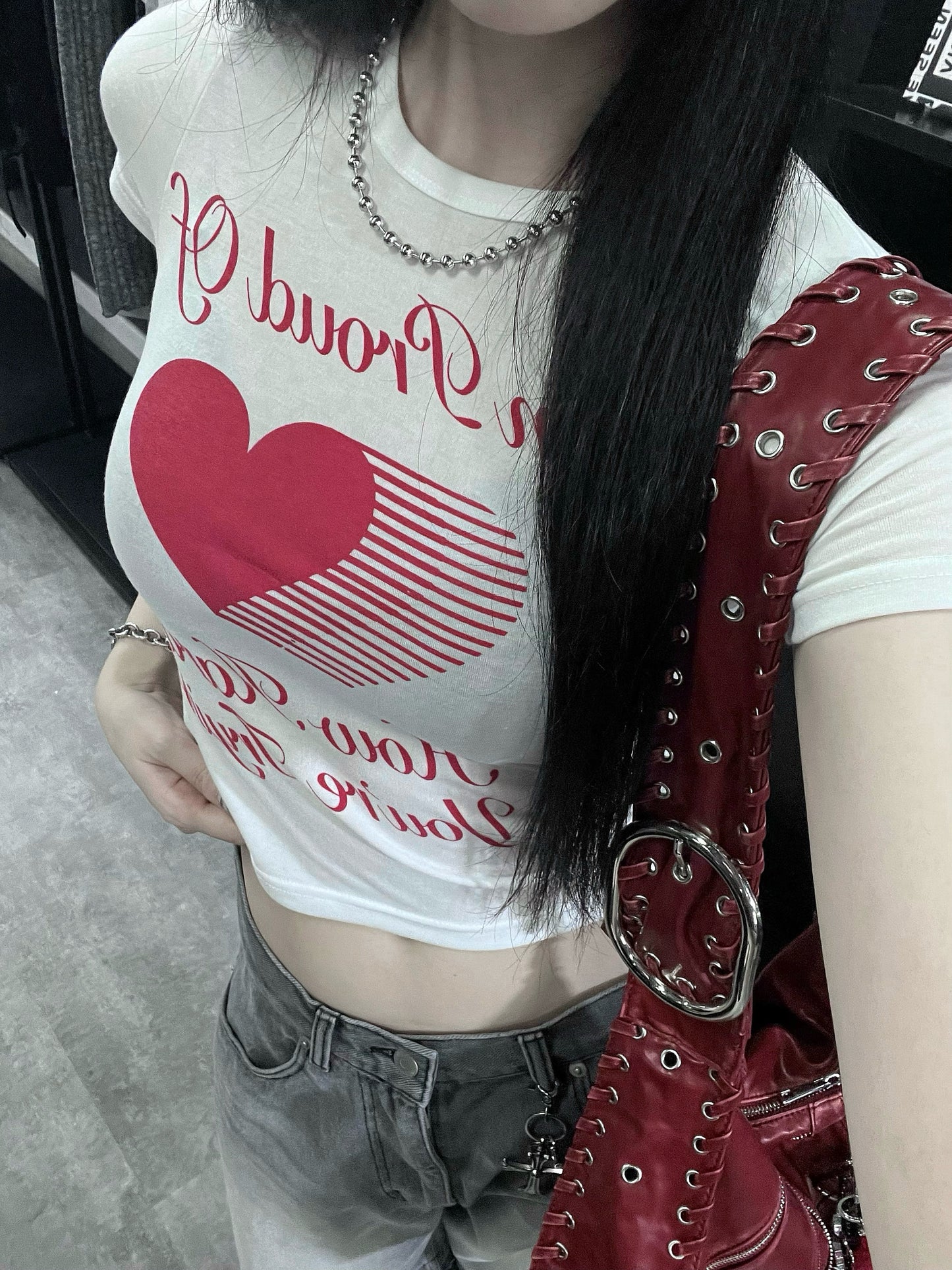 Heart shaker tee