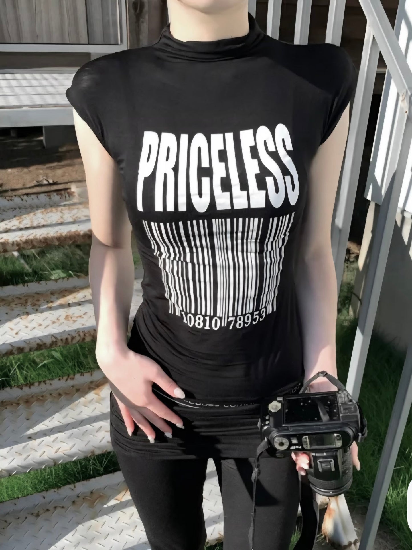 Priceless barcode tee