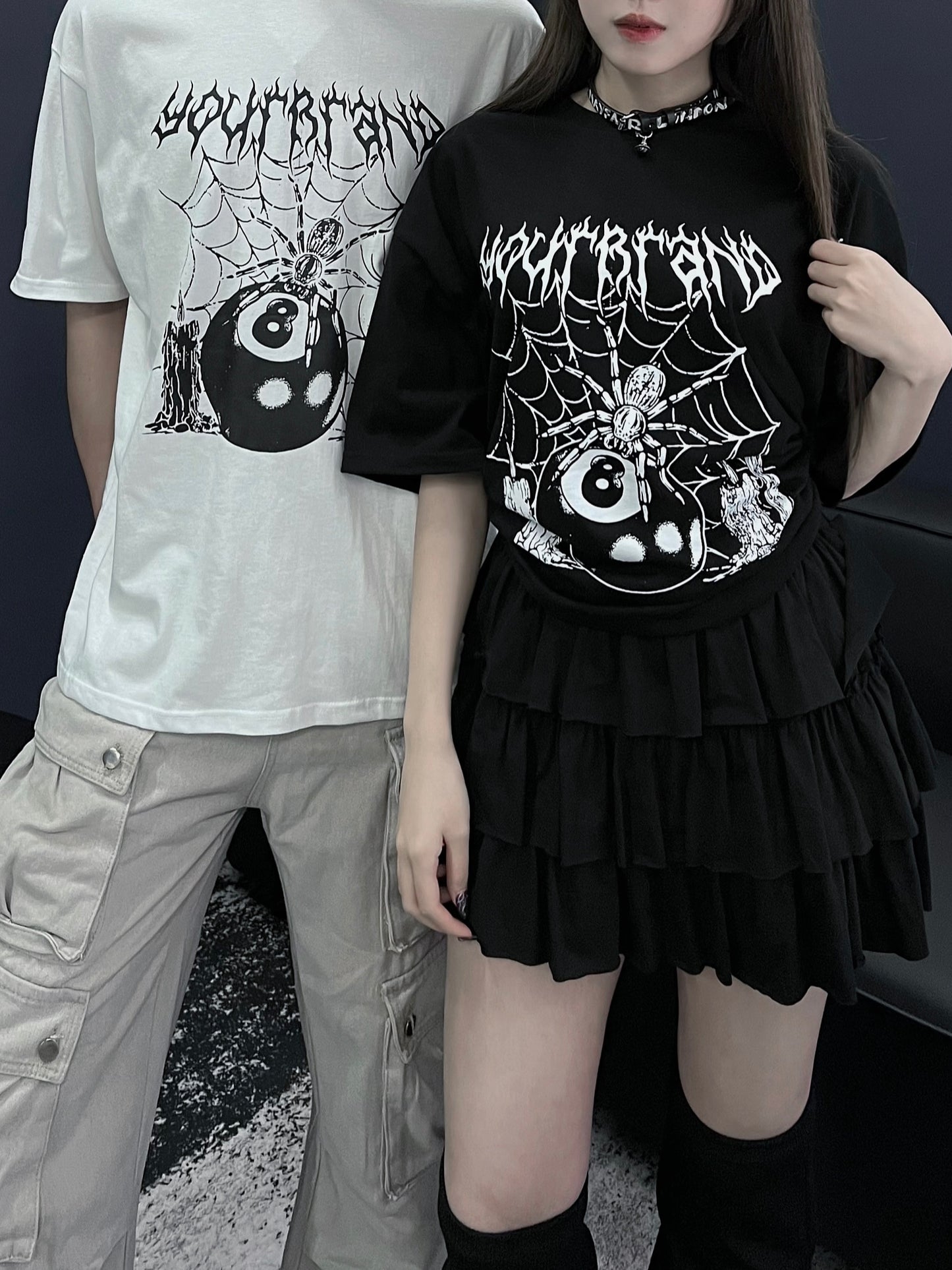 [unisex] Number 8 spider tee