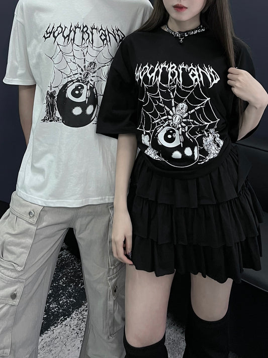 [unisex] Number 8 spider tee