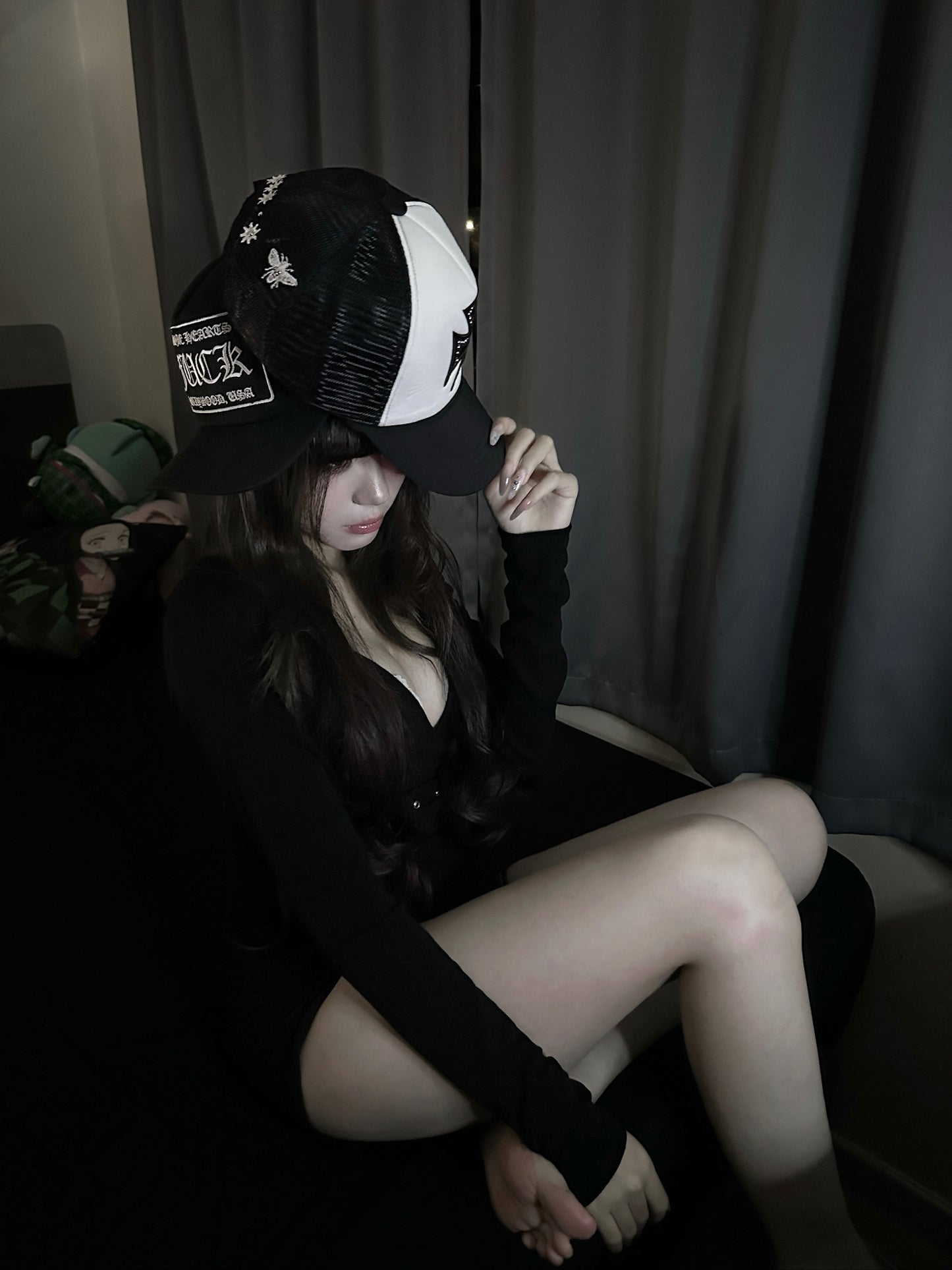 [ BADHOUSE ]
Studcross mesh cap