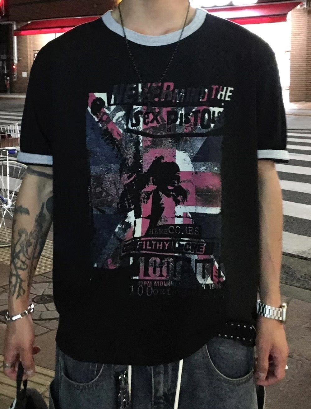 British flag loose fit tee