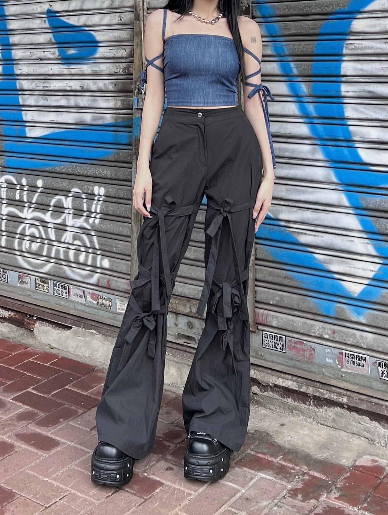 Bella ribbon tube top