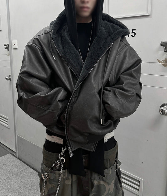 [ unisex ] 重磅雙面着毛毛皮外套