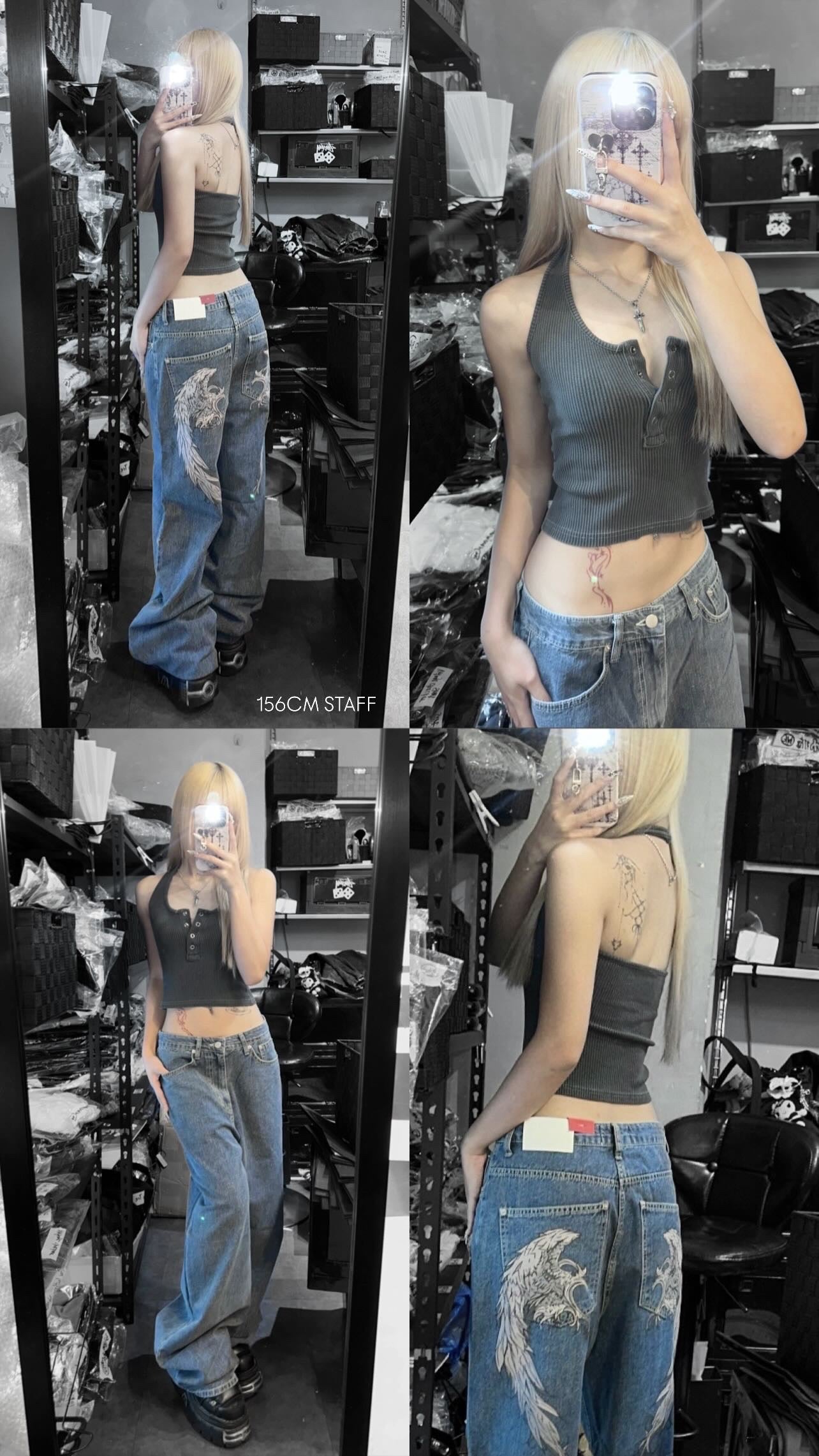 Angel’s wings jeans