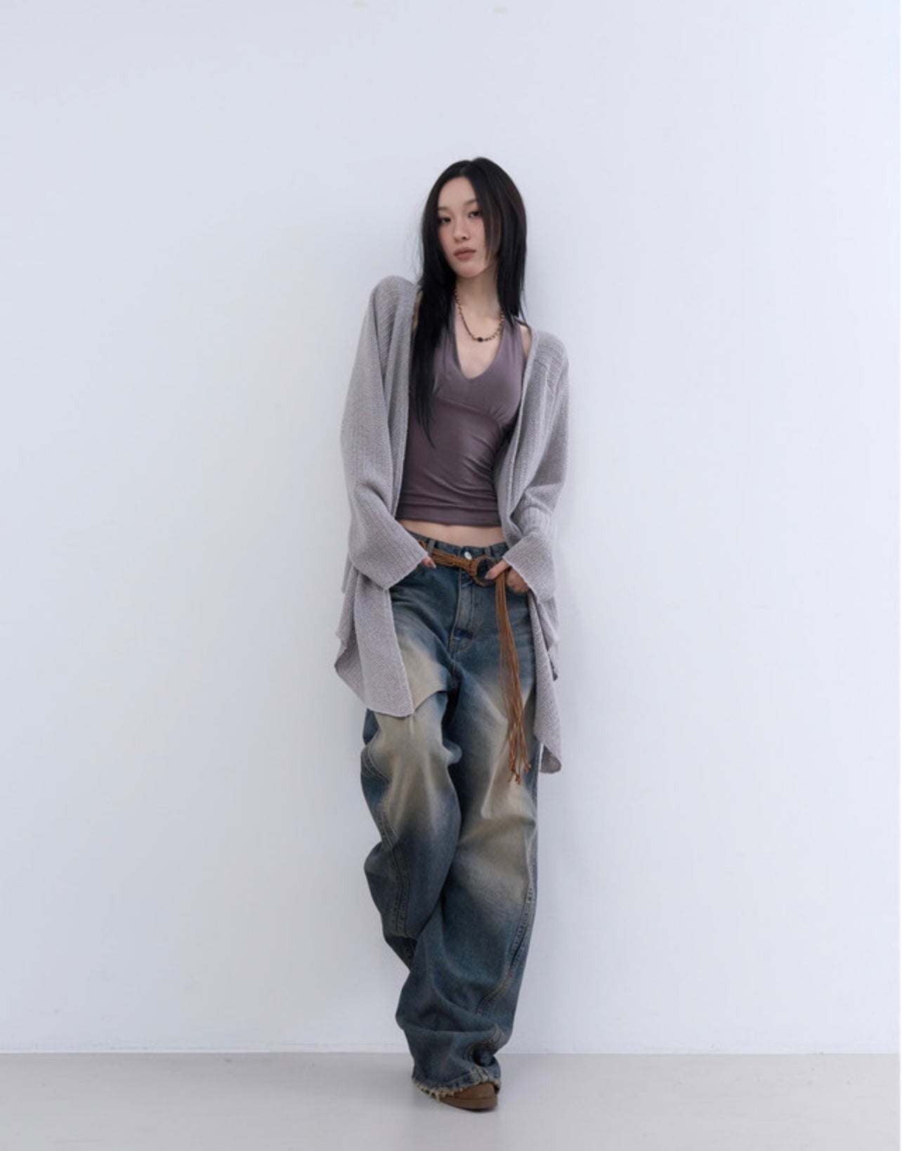 ‘Midnight’ knitted cardigan