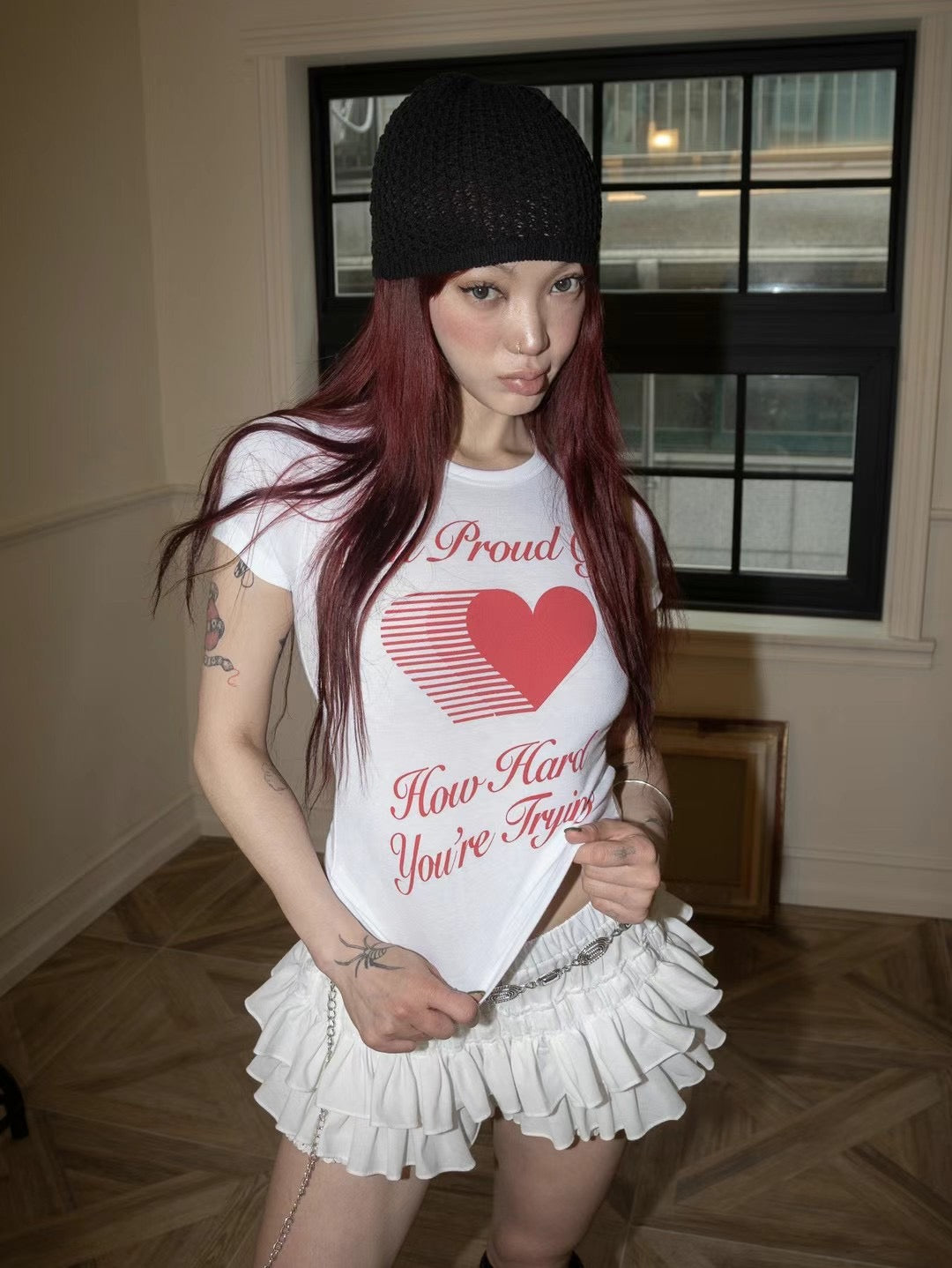 Heart shaker tee