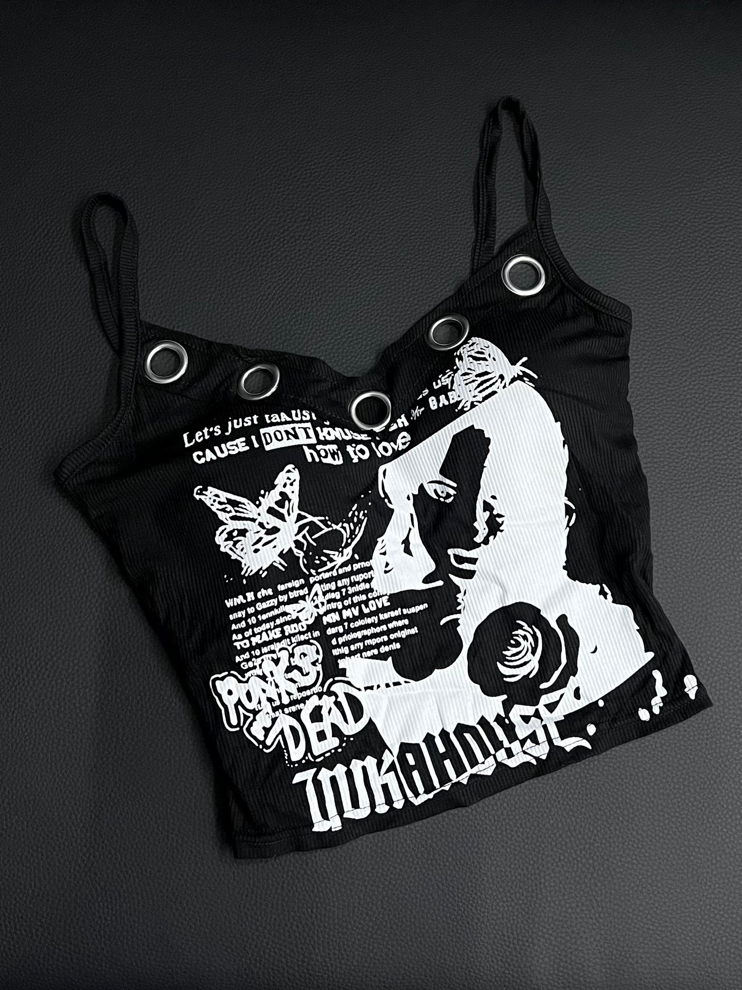 Girl with butterfly tank top (with padding)