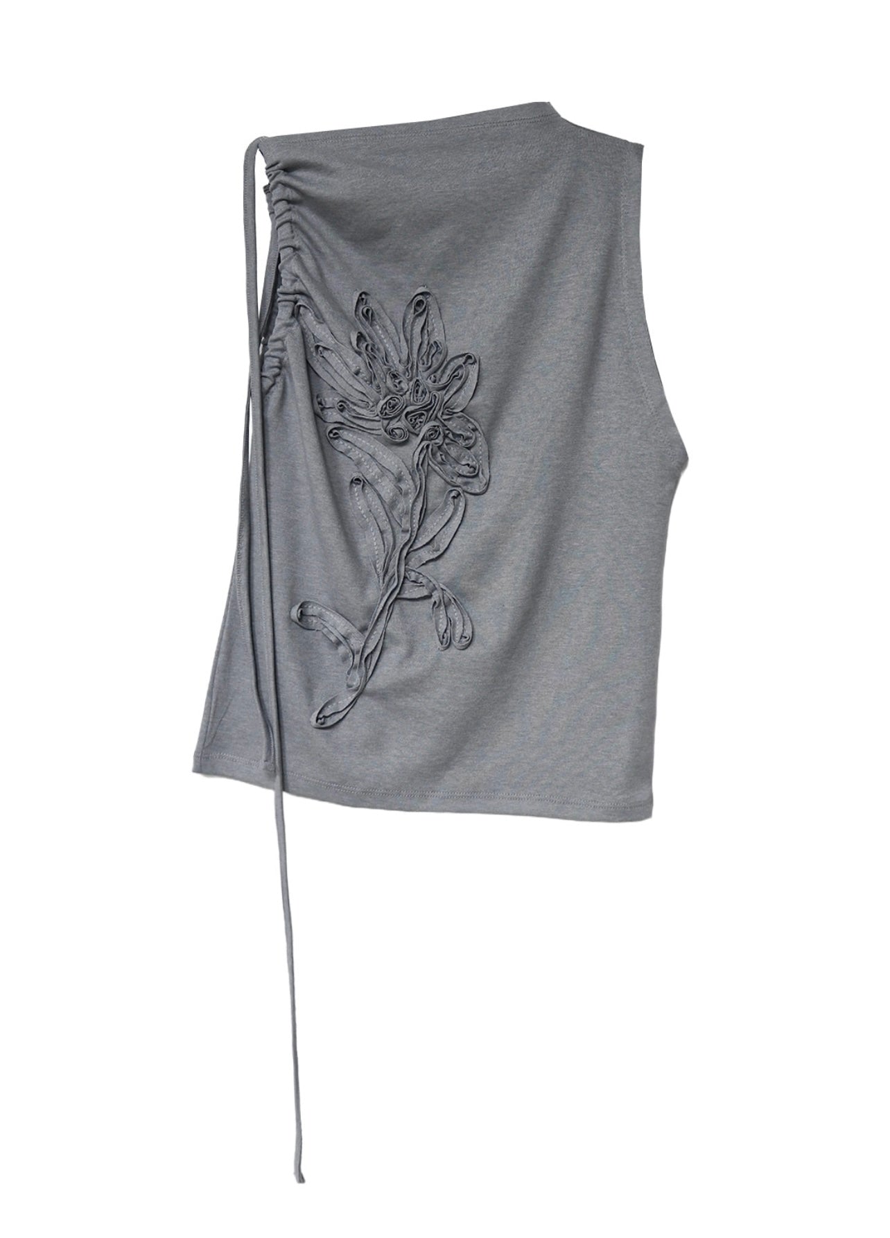 ‘Orange flower’ sleeveless