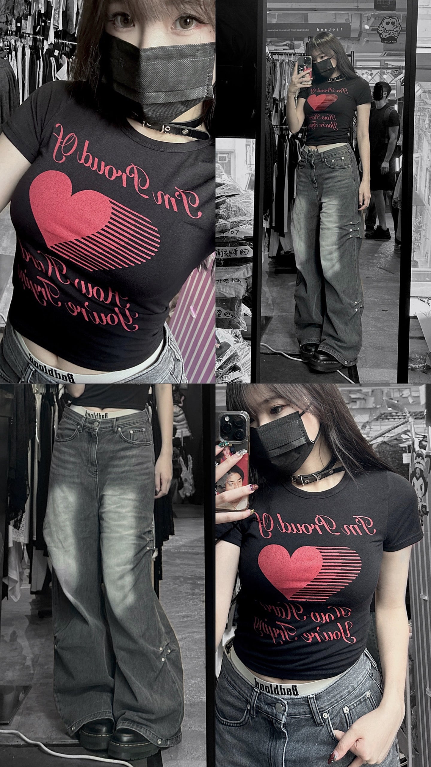 Heart shaker tee