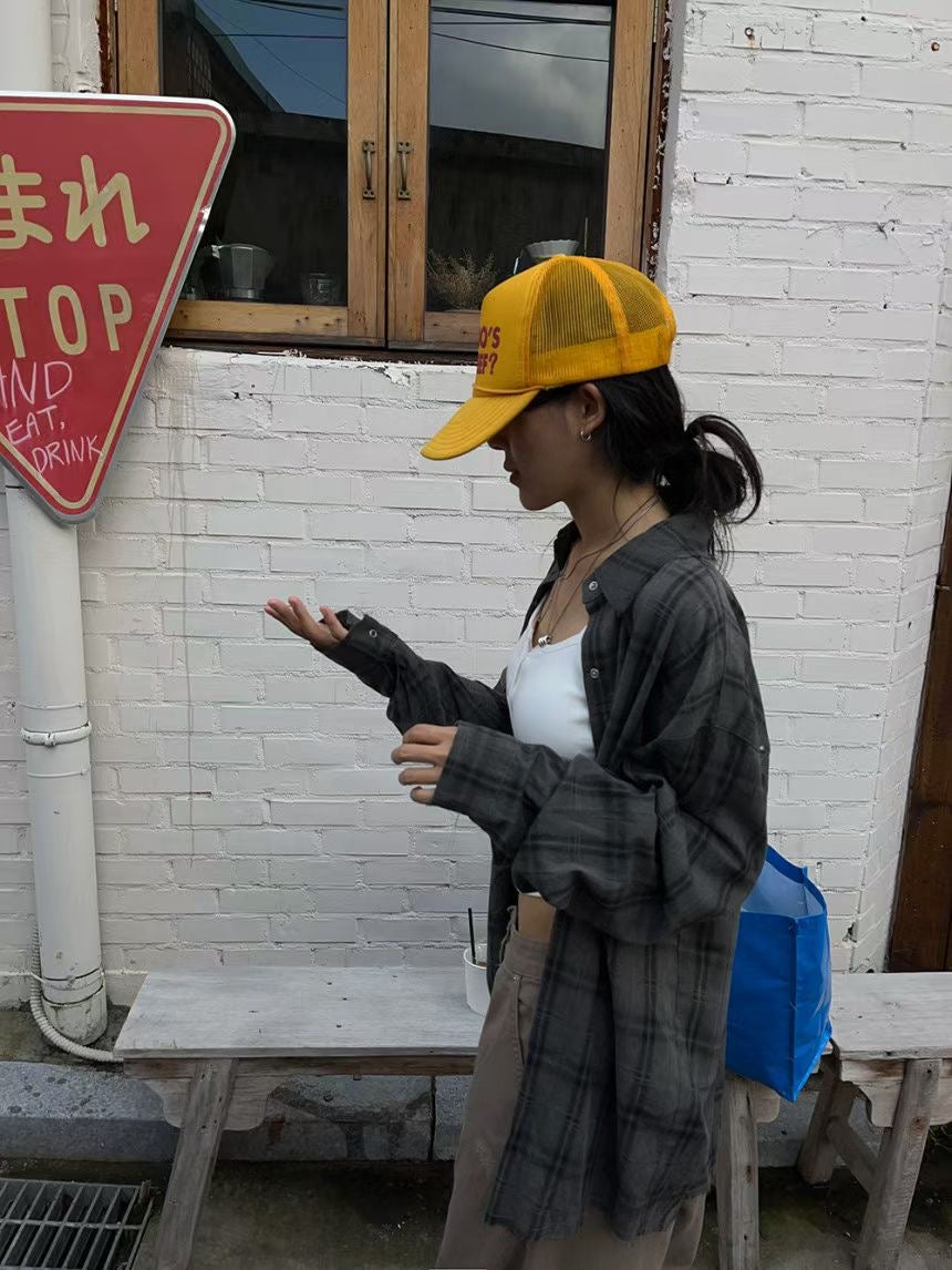 Checkered shirt with rivets