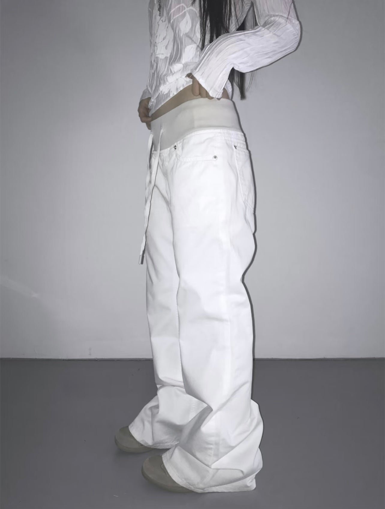 店主自留♡ ‘Want me’ bell-bottom pants