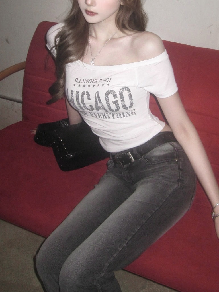 Chicago freestyle off shoulder top