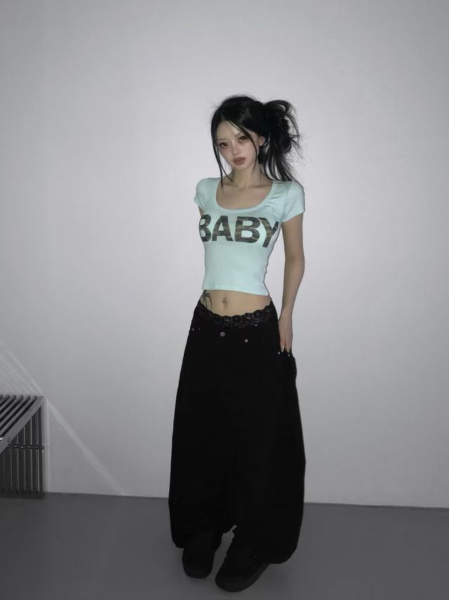 Camo baby tee