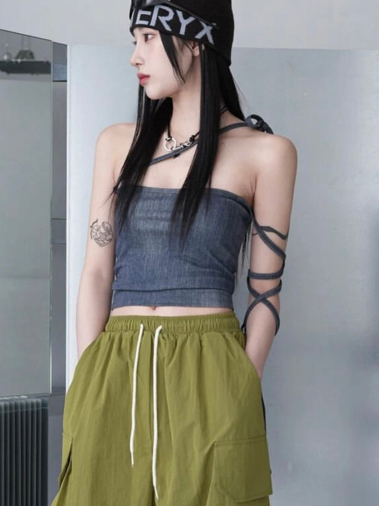 Bella ribbon tube top